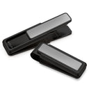 Stainless Blackout and Sandblast Money Clip