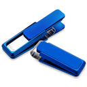 Blue Solid Slide Money Clip