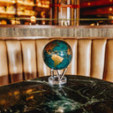 Cerulean Blue & Gold Globe MOVA
