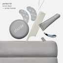 Rhode Gray Zipper Makeup Bag Pouch Cosmetic Organizer