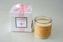 Basket Weave Candle Peony
