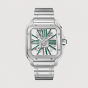 Cartier Santos de Cartier Skeleton — Steel & Green